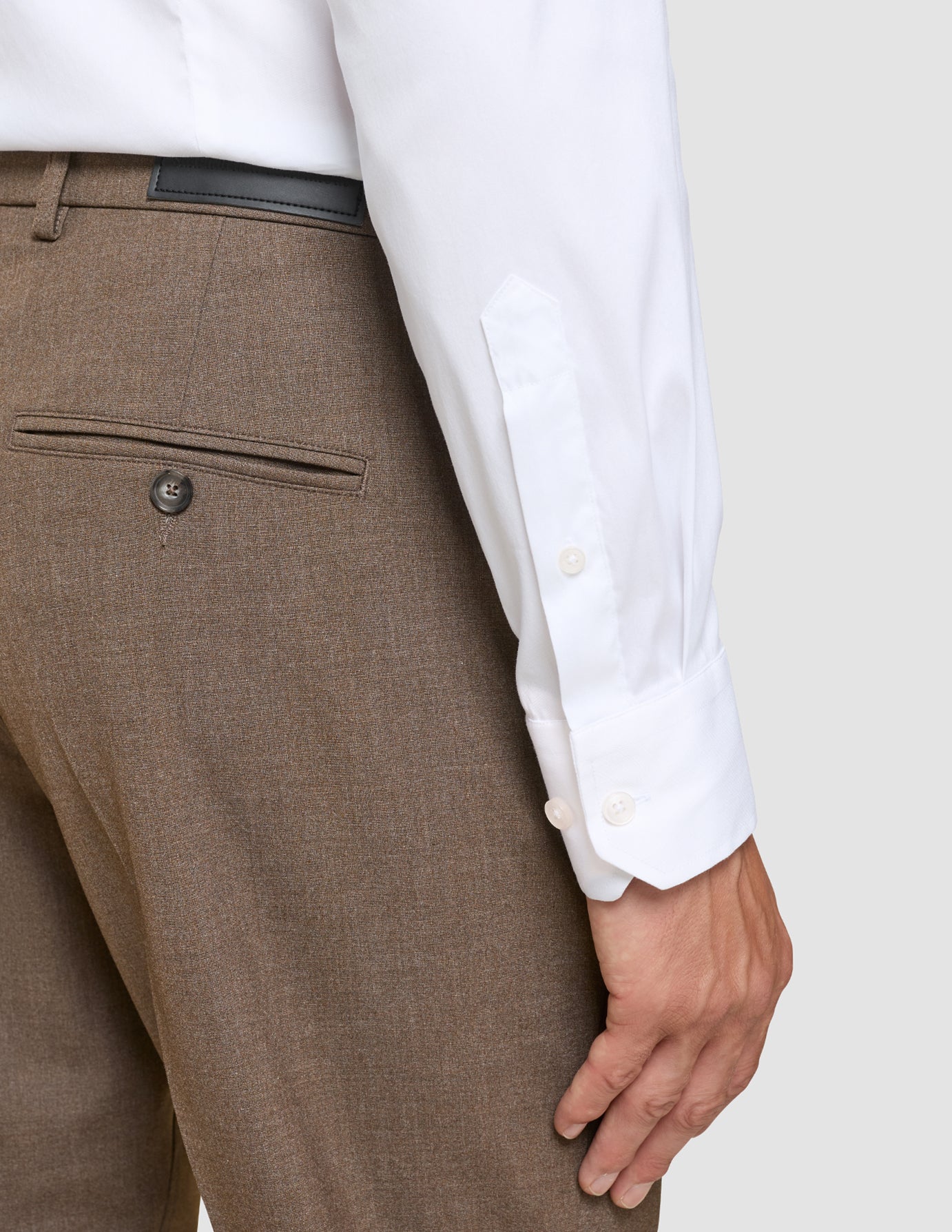 Essential Suit Pants Regular Saddle Brown Melange